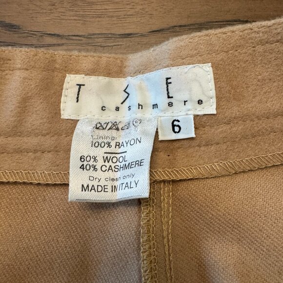 TSE Wool Cashmere Pants | Size 6 | Made in Italy - Picture 2 of 8